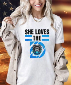 She Loves The D Funny Vintage Detroit Lions Detroit Lions shirt