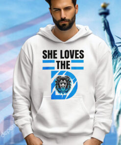 She Loves The D Funny Vintage Detroit Lions Detroit Lions shirt