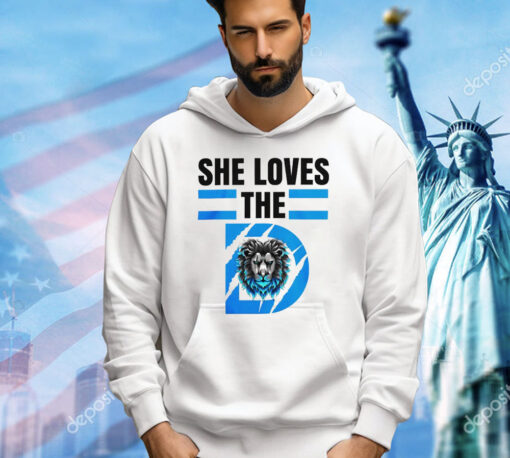 She Loves The D Funny Vintage Detroit Lions Detroit Lions shirt