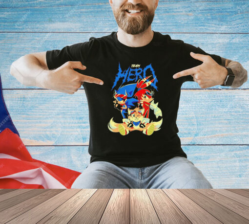 Sonic Knuckles and Tails Team Hero shirt