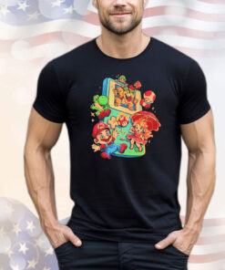 Super Mario Bros games and the Game Boy Plumber Game T-shirt