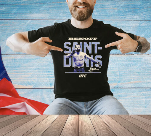 UFC Benoit Saint Denis Retro Bitmap shirt