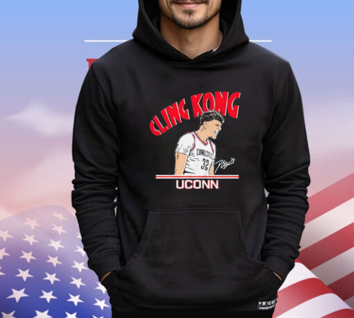 Uconn Huskies Donovan Clingan Cling Kong signature T-shirt
