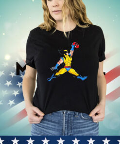 Wolverine and Deadpool X Air Jordan Jumpman logo Air Mutant T-shirt