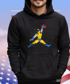 Wolverine and Deadpool X Air Jordan Jumpman logo Air Mutant T-shirt