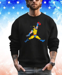 Wolverine and Deadpool X Air Jordan Jumpman logo Air Mutant T-shirt