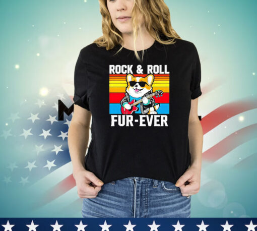 corgi rock and roll fur-ever T-shirt