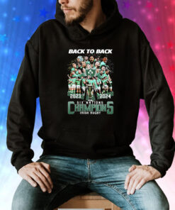 2024 Back To Back Six Nations Champions Irish Rugby Tee Shirt