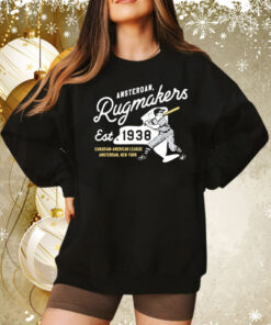 Amsterdam Rugmakers New York Vintage Defunct Baseball Teams Tee Shirt