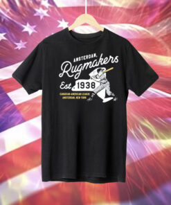 Amsterdam Rugmakers New York Vintage Defunct Baseball Teams Tee Shirt