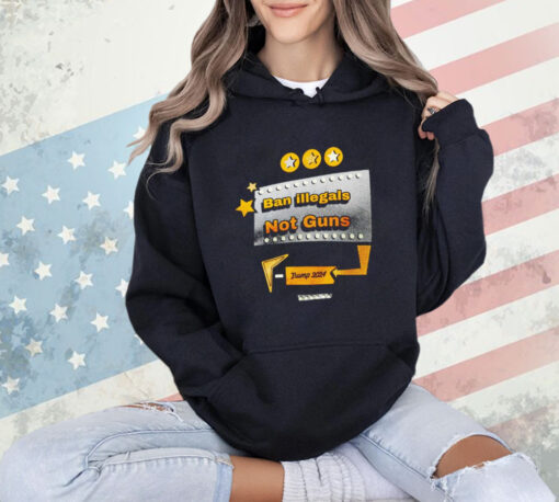 Ban Illegals Not Guns Trump 2024 T-Shirt