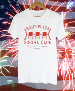 Baseball home plate social club Tee Shirt