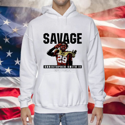 Christopher Smith Georgia Bulldogs savage Tee Shirt