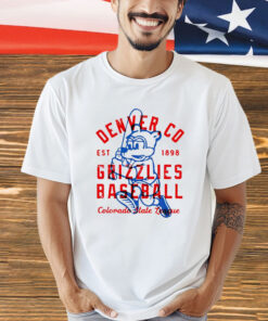 Denver Grizzlies baseball Colorado State League T-shirt