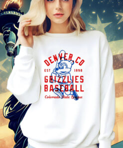 Denver Grizzlies baseball Colorado State League T-shirt