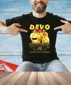 Devo Band 51st Anniversary 1973-2024 Thank You For The Memories T-Shirt