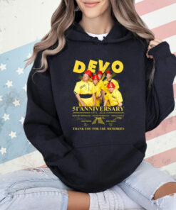 Devo Band 51st Anniversary 1973-2024 Thank You For The Memories T-Shirt