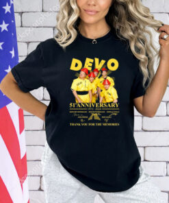 Devo Band 51st Anniversary 1973-2024 Thank You For The Memories T-Shirt