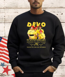 Devo Band 51st Anniversary 1973-2024 Thank You For The Memories T-Shirt