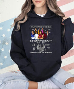 Earth Wind & Fire 53rd Anniversary 1971-2024 Thank You For The Memories T-Shirt