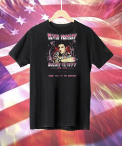 Elvis Presley August 16 1977 Thank You For The Memories Tee Shirt