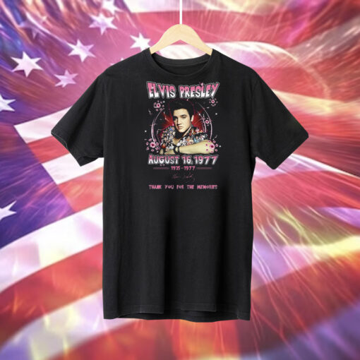 Elvis Presley August 16 1977 Thank You For The Memories Tee Shirt