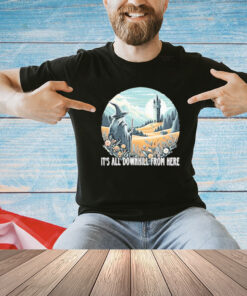 It’s All Downhill From Here Wizard T-Shirt