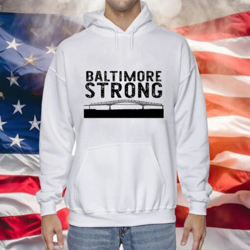 Key Bridge Stay Strong Baltimore Tee Shirt