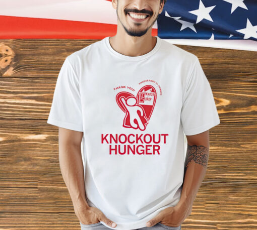 Knockout hunger thank you knoqueando el hambre T-shirt