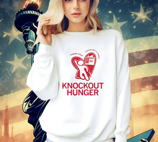 Knockout hunger thank you knoqueando el hambre T-shirt