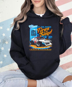 Landon Huffman class by the water tires in the sand T-Shirt