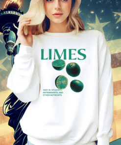 Limes high in vitamin C antioxidants and other nutrients T-shirt