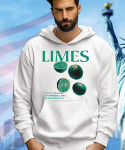 Limes high in vitamin C antioxidants and other nutrients T-shirt