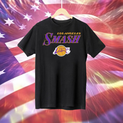 Los Angeles Lakers NBA My Hero Academia All Might Smash Tee Shirt