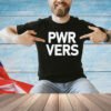 Mac Kahey wearing pwr vers T-Shirt