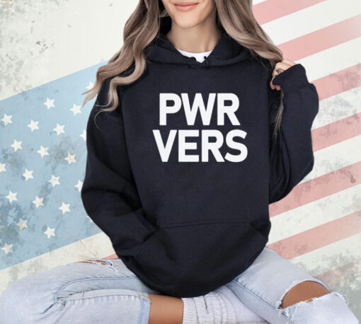 Mac Kahey wearing pwr vers T-Shirt