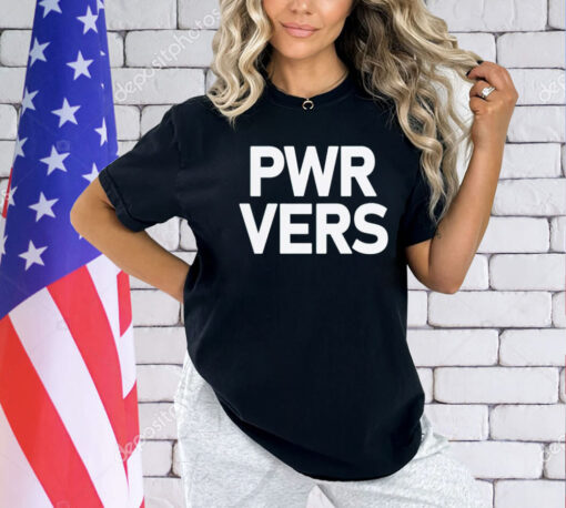 Mac Kahey wearing pwr vers T-Shirt