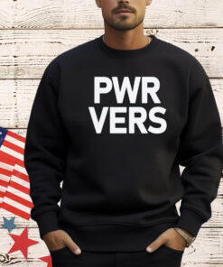 Mac Kahey wearing pwr vers T-Shirt