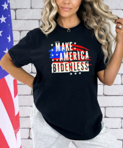 Make America bidenless USA flag T-Shirt