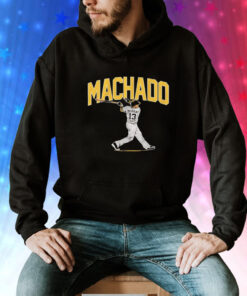 Manny Machado San Diego Padres slugger swing Tee Shirt