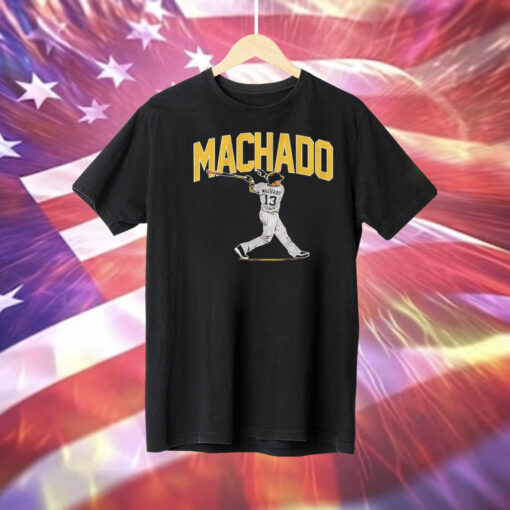 Manny Machado San Diego Padres slugger swing Tee Shirt