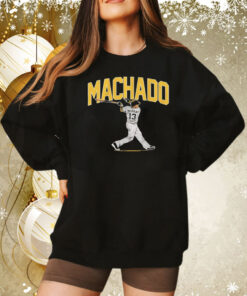 Manny Machado San Diego Padres slugger swing Tee Shirt