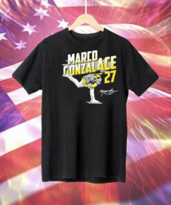 Marco Gonzalace Gonzales Pittsburgh Pirates signature Tee Shirt