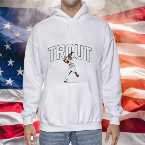 Mike Trout Los Angeles Angels slugger swing Tee Shirt