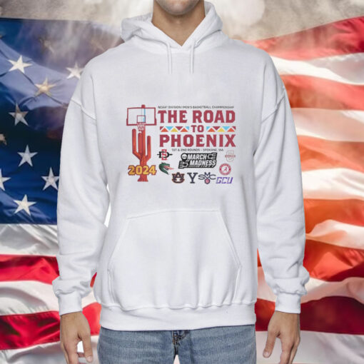 NCAA Division I Men’s Basketball Championship the road to Phoenix 2024 Tee Shirt