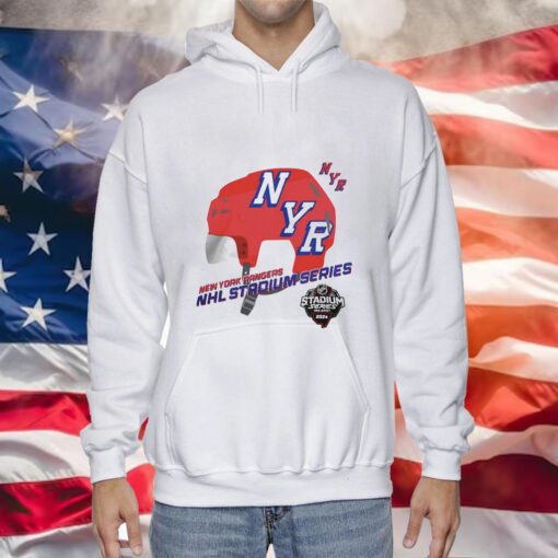 New York Rangers 2024 NHL Stadium Series Helmet Logo Tee Shirt