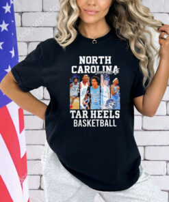 North Carolina Tar Heels Basketball Starting 5 players T-Shirt