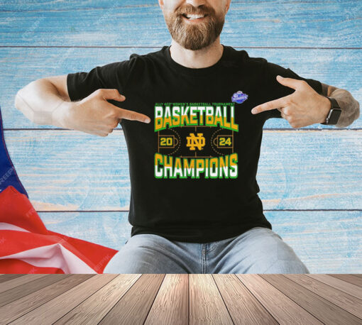 Notre Dame Fighting Irish 2024 ACC Women’s Basketball Conference Tournament Champions Three Pointer Shirt