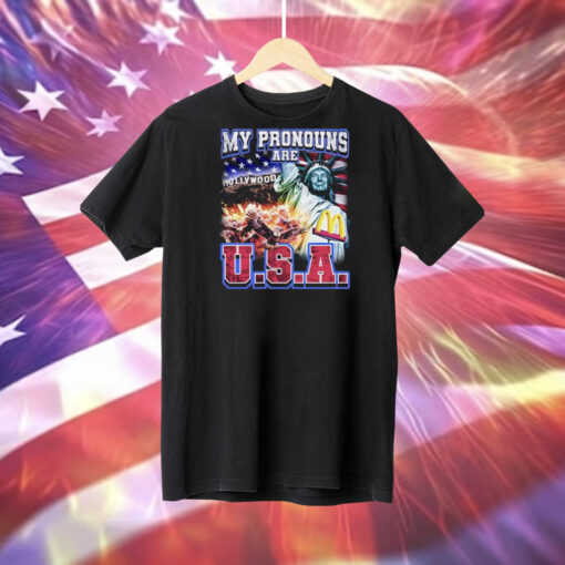 Nsfw My Pronouns Are U.S.A. Tee Shirt