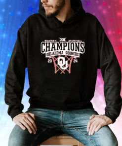 Oklahoma Sooners Crimson 2024 Big 12 Wbb Champions Tee Shirt